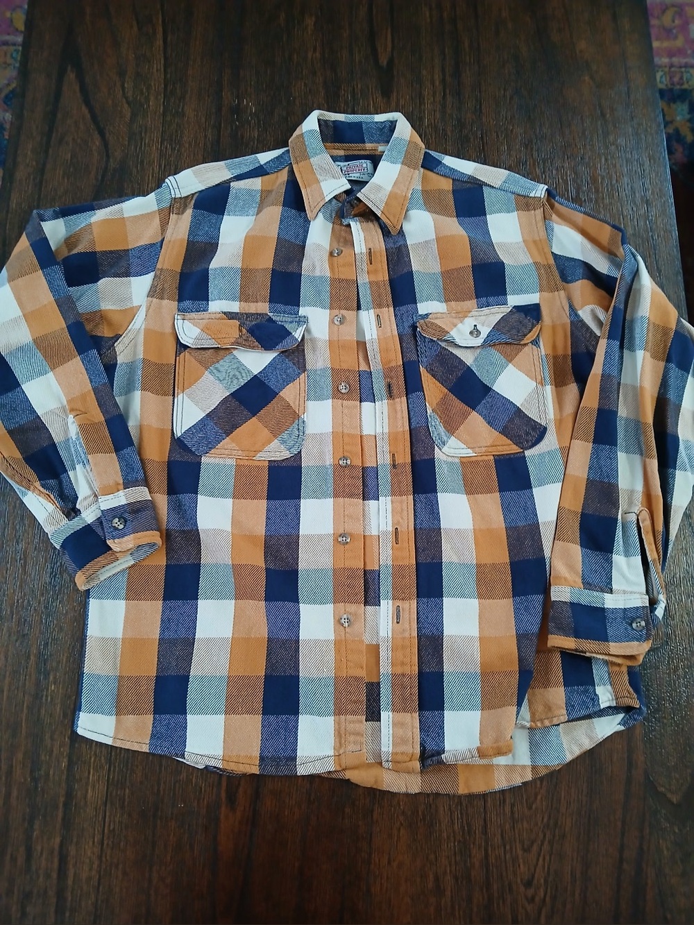 Vintage 80’s Private Property  Western Cowboy Long Sleeve Flannel Shirt Jacket